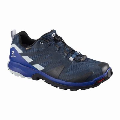 Salomon XA ROGG GTX - Miesten Polkujuoksukengät - Laivastonsininen/Mustat